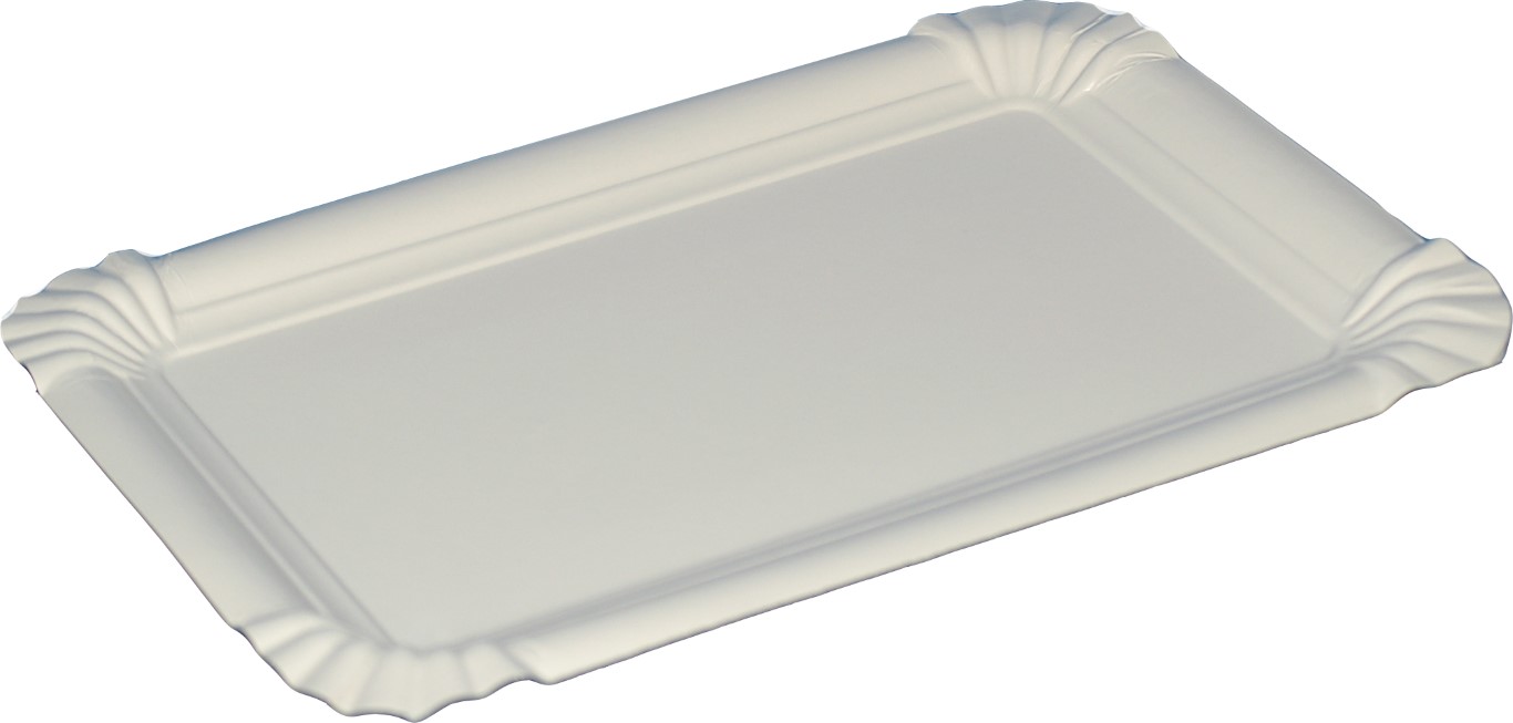 Papierteller flach, 20 x 13 cm