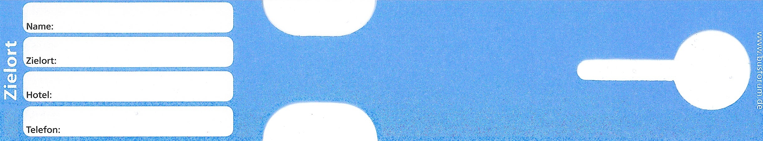 Kofferanhänger reißfest blau