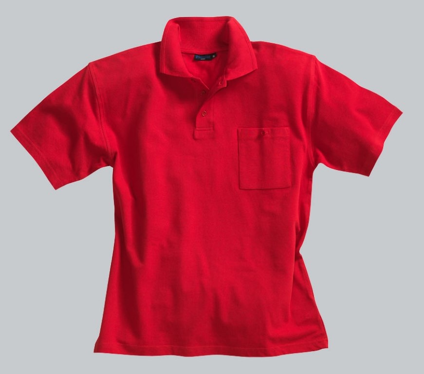 Polo Pique Shirt rot Größe XL