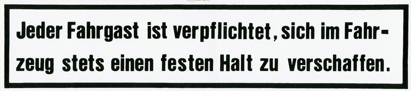 Jeder Fahrgast ist