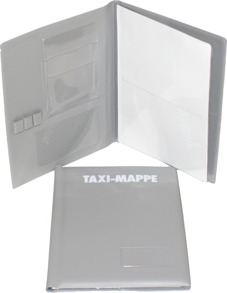 Taxifahrer-Mappe DIN A 5,KS-hellgrau