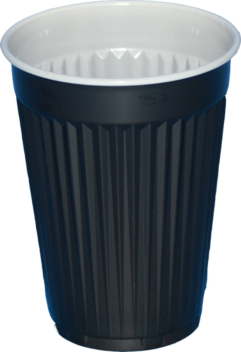 Thermobecher braun/weiß, 0,18 ltr, Karton 3000 St